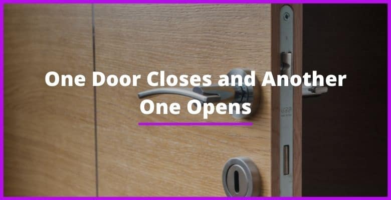 A door opening and closing